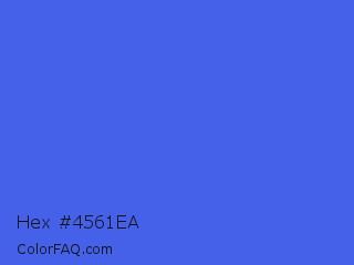 Hex #4561ea Color Image