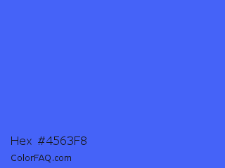 Hex #4563f8 Color Image