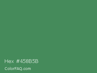 Hex #458b5b Color Image