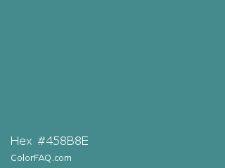 Hex #458b8e Color Image