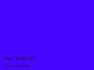 Hex #4603fe Color Image