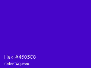 Hex #4605c8 Color Image