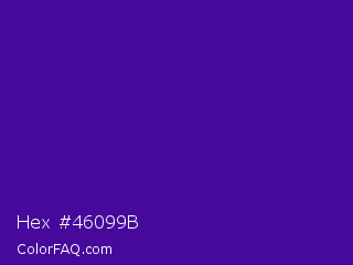 Hex #46099b Color Image