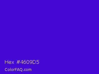 Hex #4609d5 Color Image