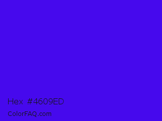 Hex #4609ed Color Image