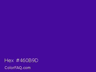 Hex #460b9d Color Image