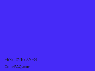 Hex #462af8 Color Image