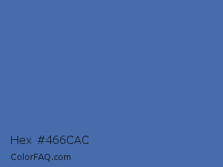 Hex #466cac Color Image