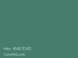 Hex #467d6d Color Image