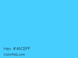 Hex #46ceff Color Image