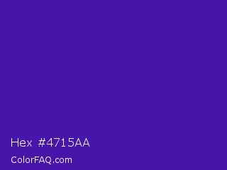 Hex #4715aa Color Image