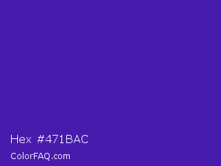 Hex #471bac Color Image
