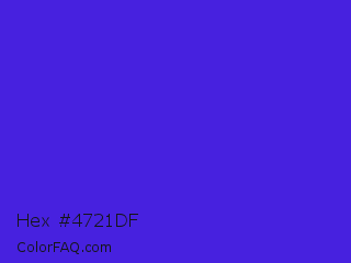 Hex #4721df Color Image