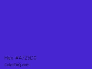 Hex #4725d0 Color Image