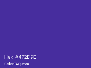 Hex #472d9e Color Image