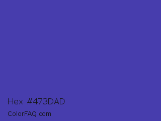 Hex #473dad Color Image