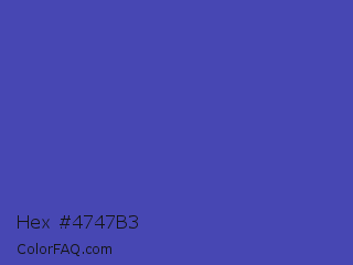 Hex #4747b3 Color Image