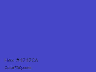 Hex #4747ca Color Image