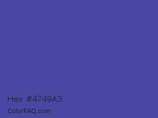 Hex #4749a3 Color Image