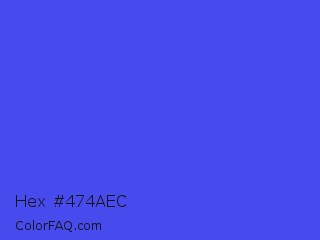 Hex #474aec Color Image