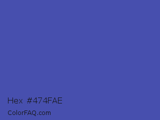 Hex #474fae Color Image