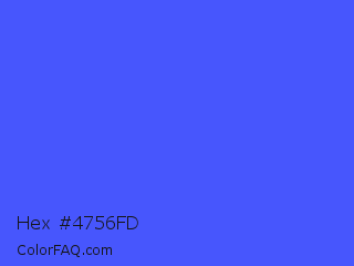 Hex #4756fd Color Image
