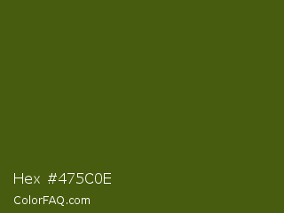 Hex #475c0e Color Image