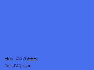 Hex #476eeb Color Image