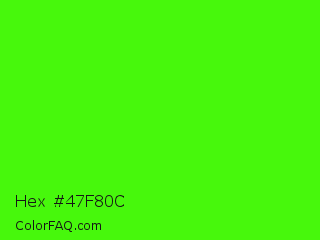 Hex #47f80c Color Image