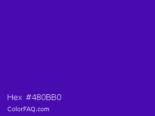 Hex #480bb0 Color Image