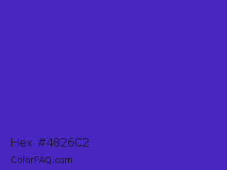Hex #4826c2 Color Image