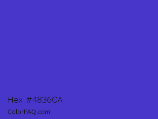 Hex #4836ca Color Image