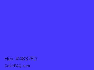 Hex #4837fd Color Image
