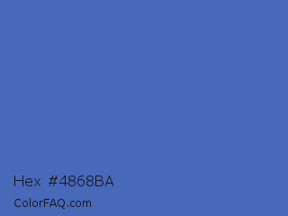 Hex #4868ba Color Image