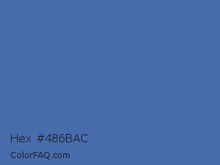 Hex #486bac Color Image