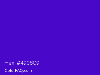 Hex #4908c9 Color Image