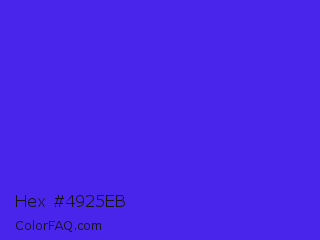 Hex #4925eb Color Image