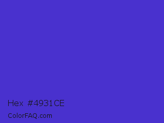 Hex #4931ce Color Image