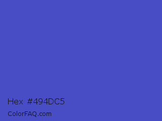 Hex #494dc5 Color Image