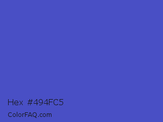 Hex #494fc5 Color Image