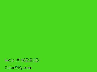 Hex #49d81d Color Image
