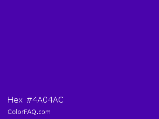 Hex #4a04ac Color Image