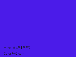 Hex #4b1be9 Color Image