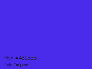 Hex #4b2beb Color Image