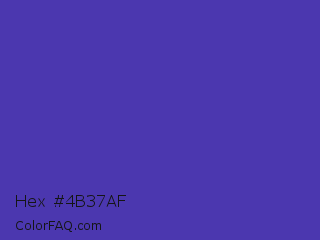 Hex #4b37af Color Image