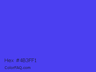 Hex #4b3ff1 Color Image