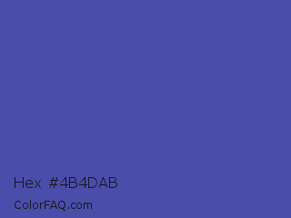 Hex #4b4dab Color Image