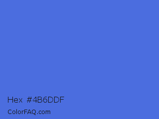 Hex #4b6ddf Color Image