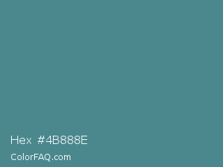 Hex #4b888e Color Image