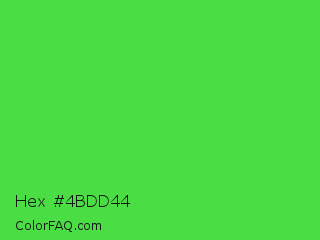 Hex #4bdd44 Color Image